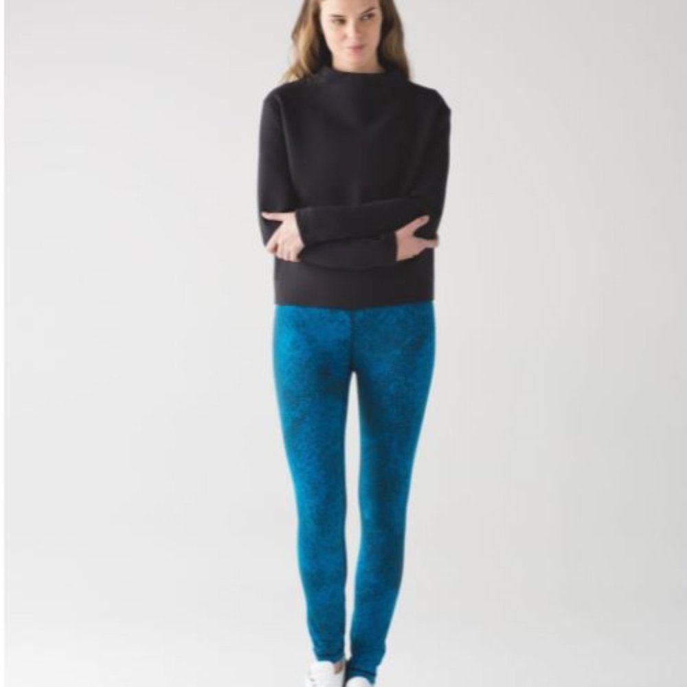 Lululemon Shocking Blue Black High Times Pant 4
